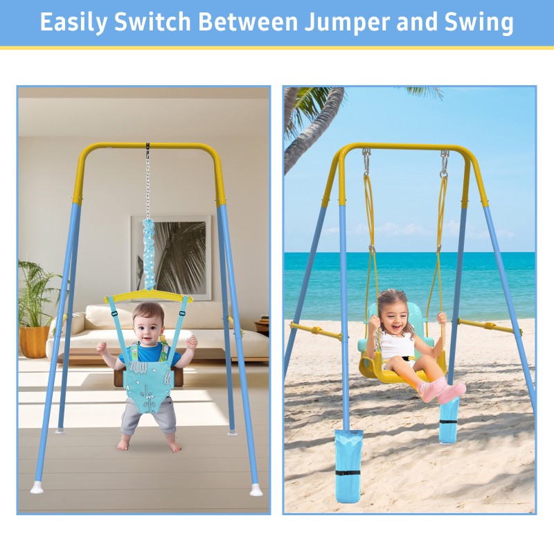 2 in 1 Toddler Swing & Baby Jumper 