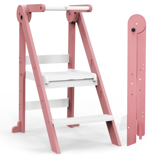 Foldable Toddler Kitchen Stool Helper