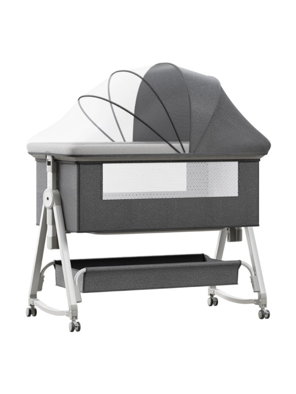 3-in-1 Bassinet  Bedside Bassinet in Grey